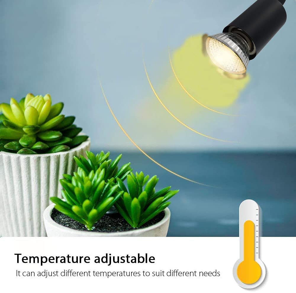 Blue Pet BL-F01 50W Reptile Heat Lamp | UVA/UVB Basking Lamp with Adjustable Heat & Clamp for Turtle, Tortoise & Bearded Dragon