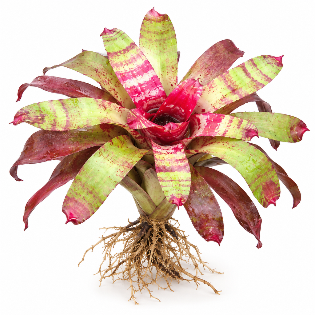 Neoregelia 'Raspberry Ripple' (Large) – Pink Bromeliad for Vivariums | India