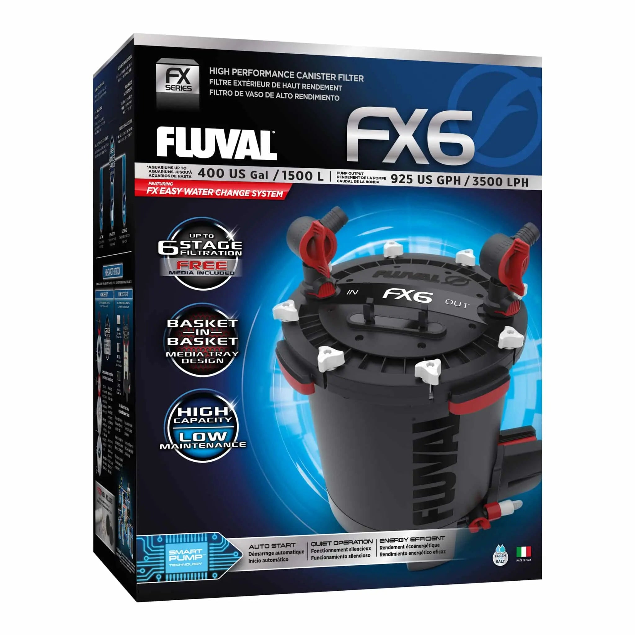 Fluval FX6 Canister Filter, up to 400 US Gal / 1500 L Fluval