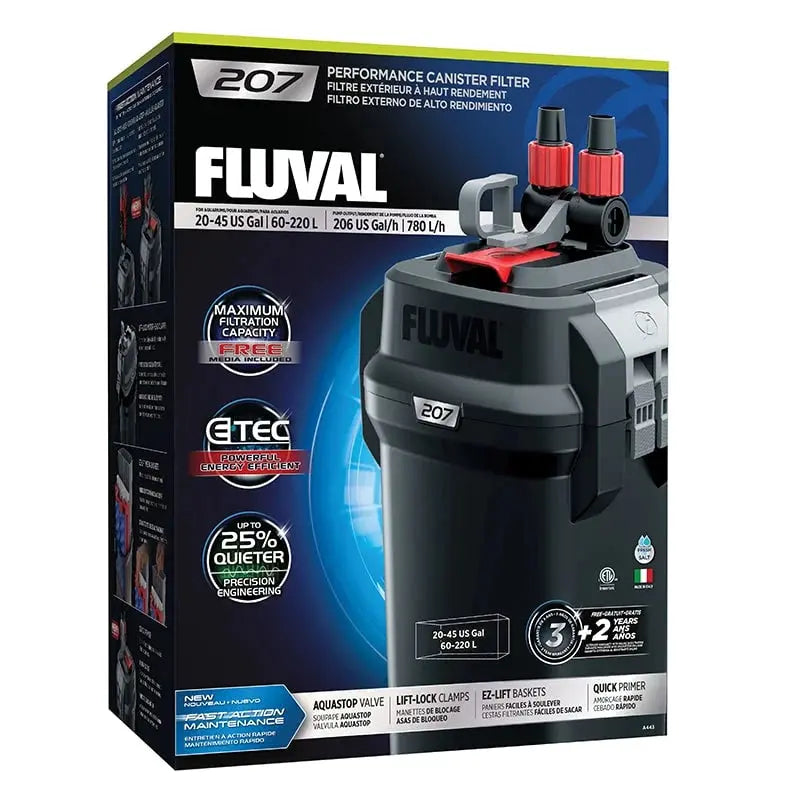 Fluval 207 Canister Filter, 20-45 US Gal / 60-220 L Fluval