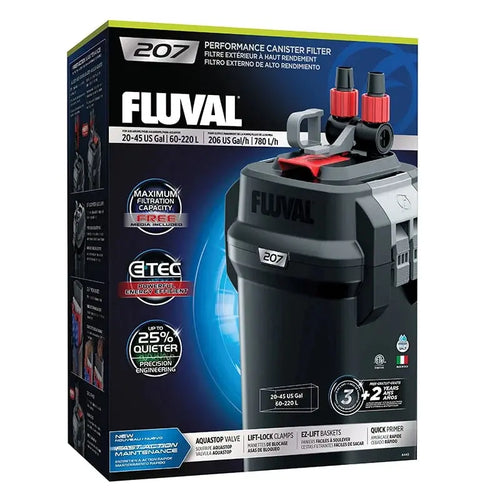 Fluval 207 Canister Filter, 20-45 US Gal / 60-220 L Fluval