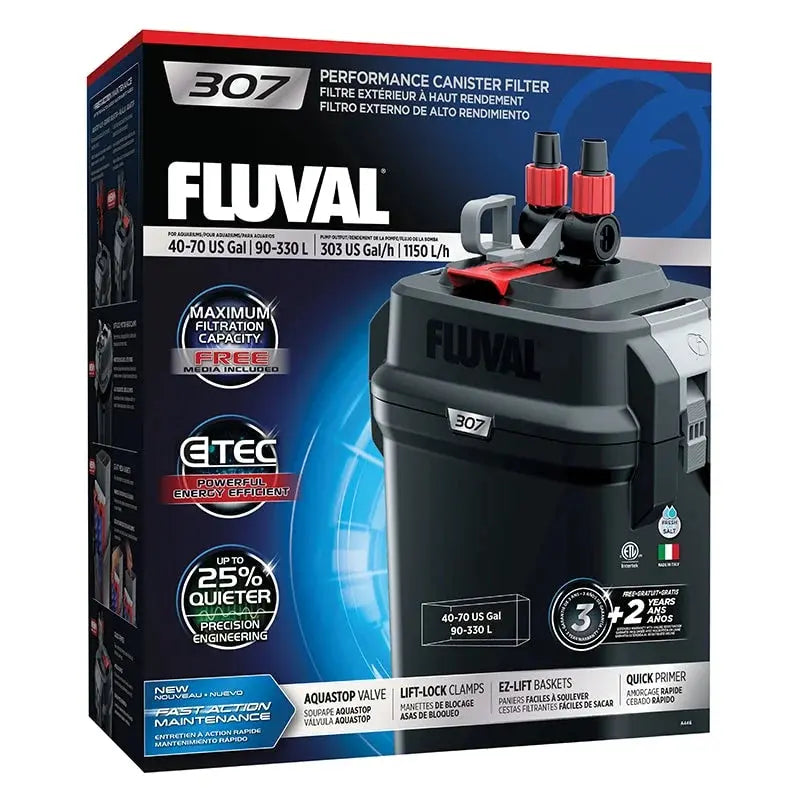 Fluval 307 Canister Filter, 40-70 US Gal / 90-330 L Fluval