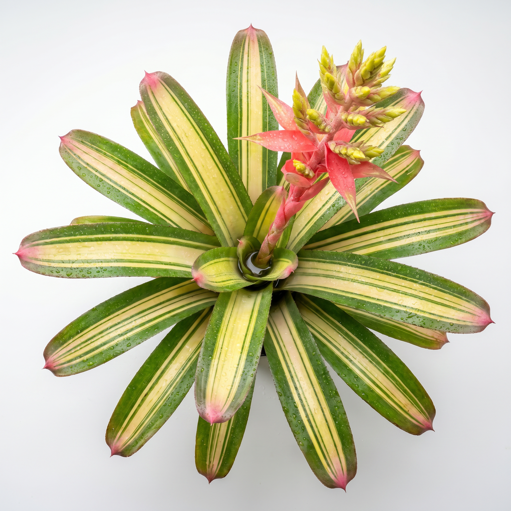 Aechmea 'Harvey's Pride' top view