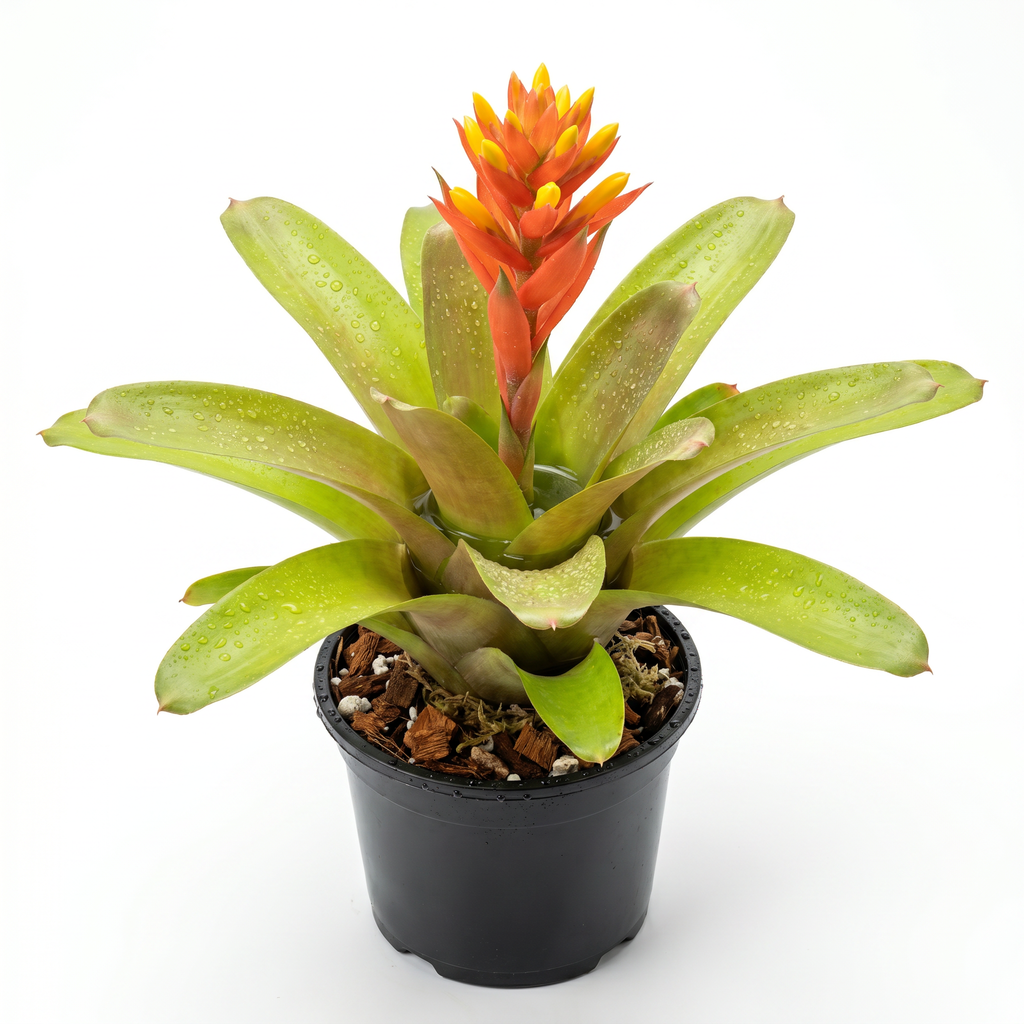 Aechmea 'Orange Torch' – Flowering Bromeliad for Vivariums | India