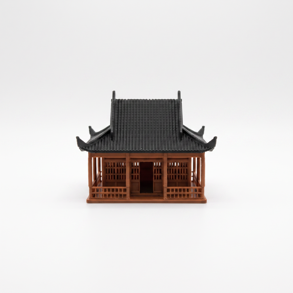 Ancient Chinese Home 1 (Aquarium & Terrarium Decor) Front View