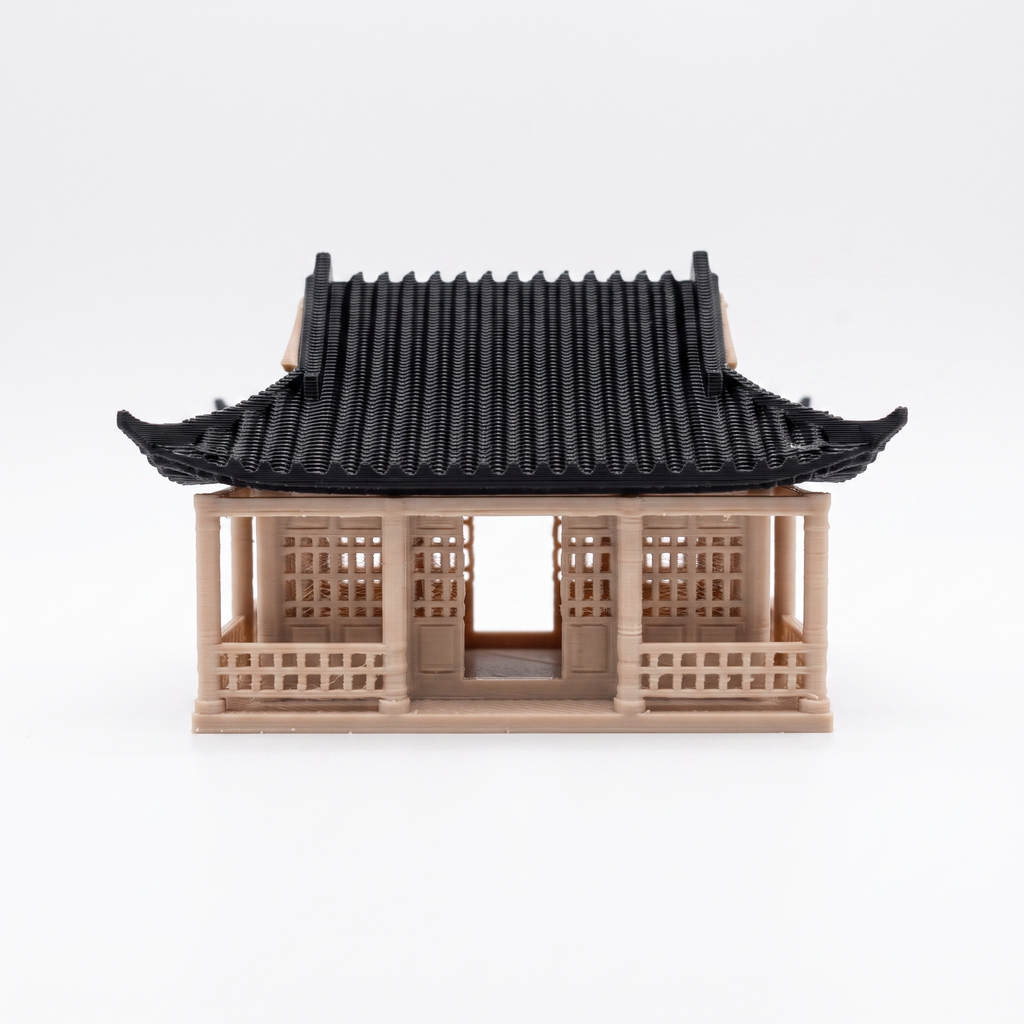 Ancient Chinese Home 2 (Aquarium & Terrarium Decor) Front View