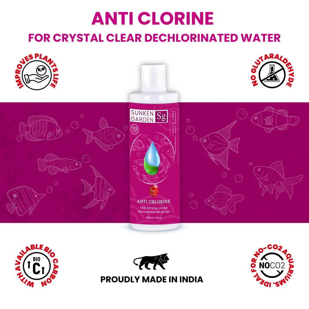 Sunken Garden Anti Chlorine | Water Conditioner for Freshwater Aquariums Sunken Garden Pvt Ltd