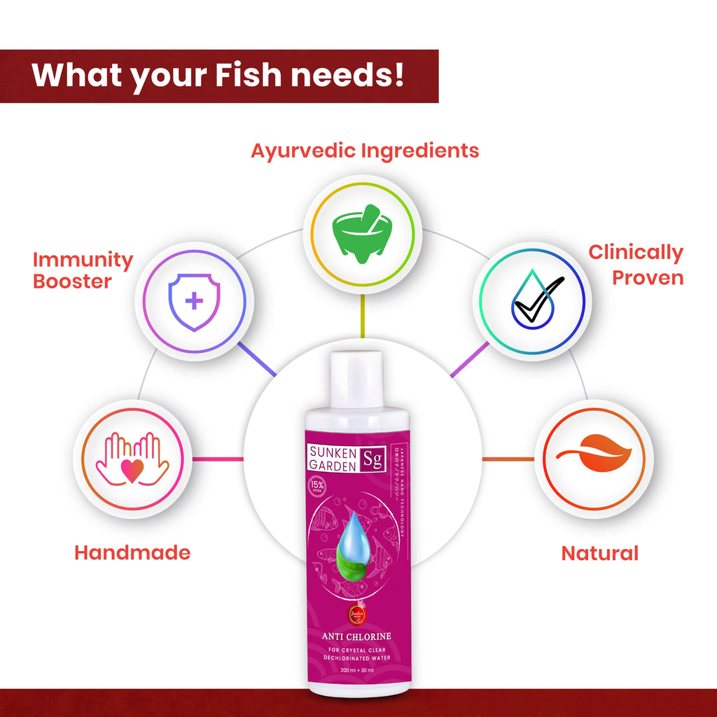 Sunken Garden Anti Chlorine | Water Conditioner for Freshwater Aquariums Sunken Garden Pvt Ltd