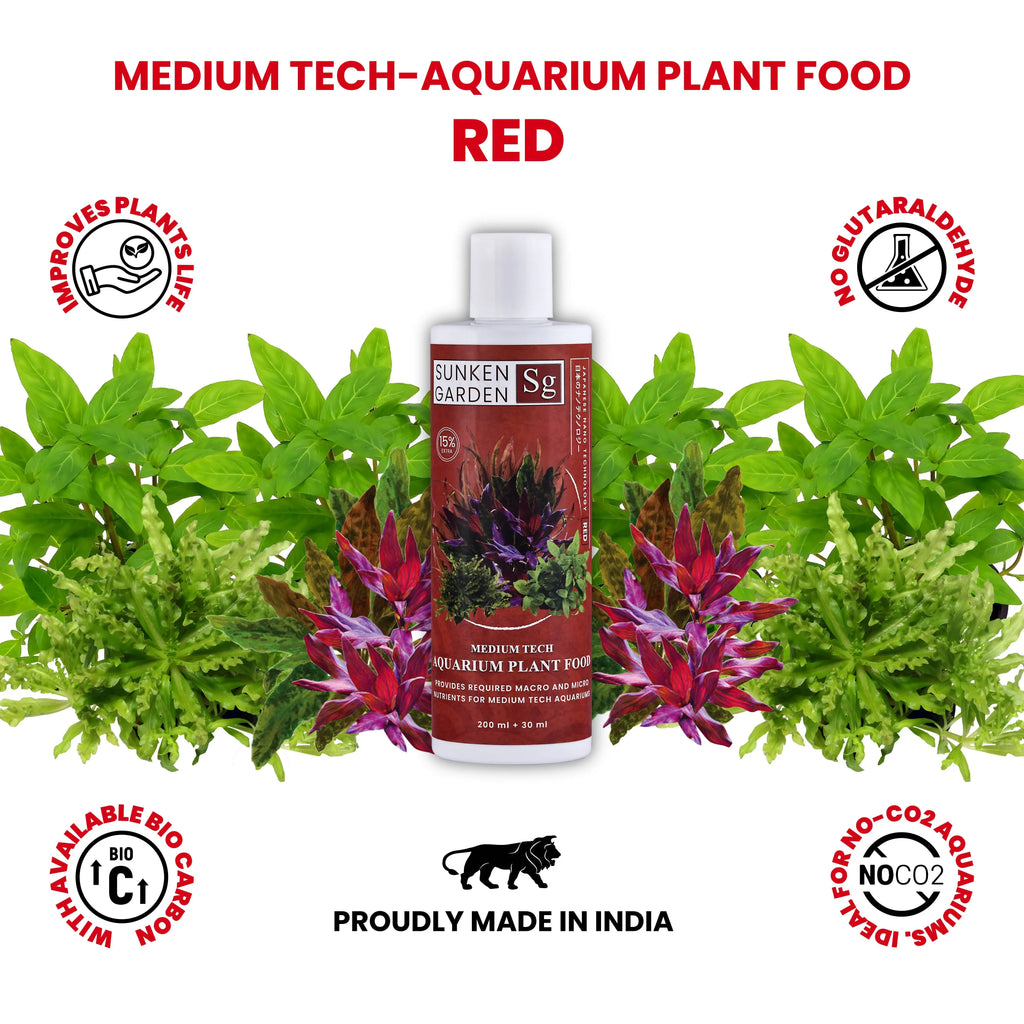 Sunken Garden Red – Fertilizer for Red Aquatic Plants. Bring Out the Bold. Feed the Red. Aquarium Products India