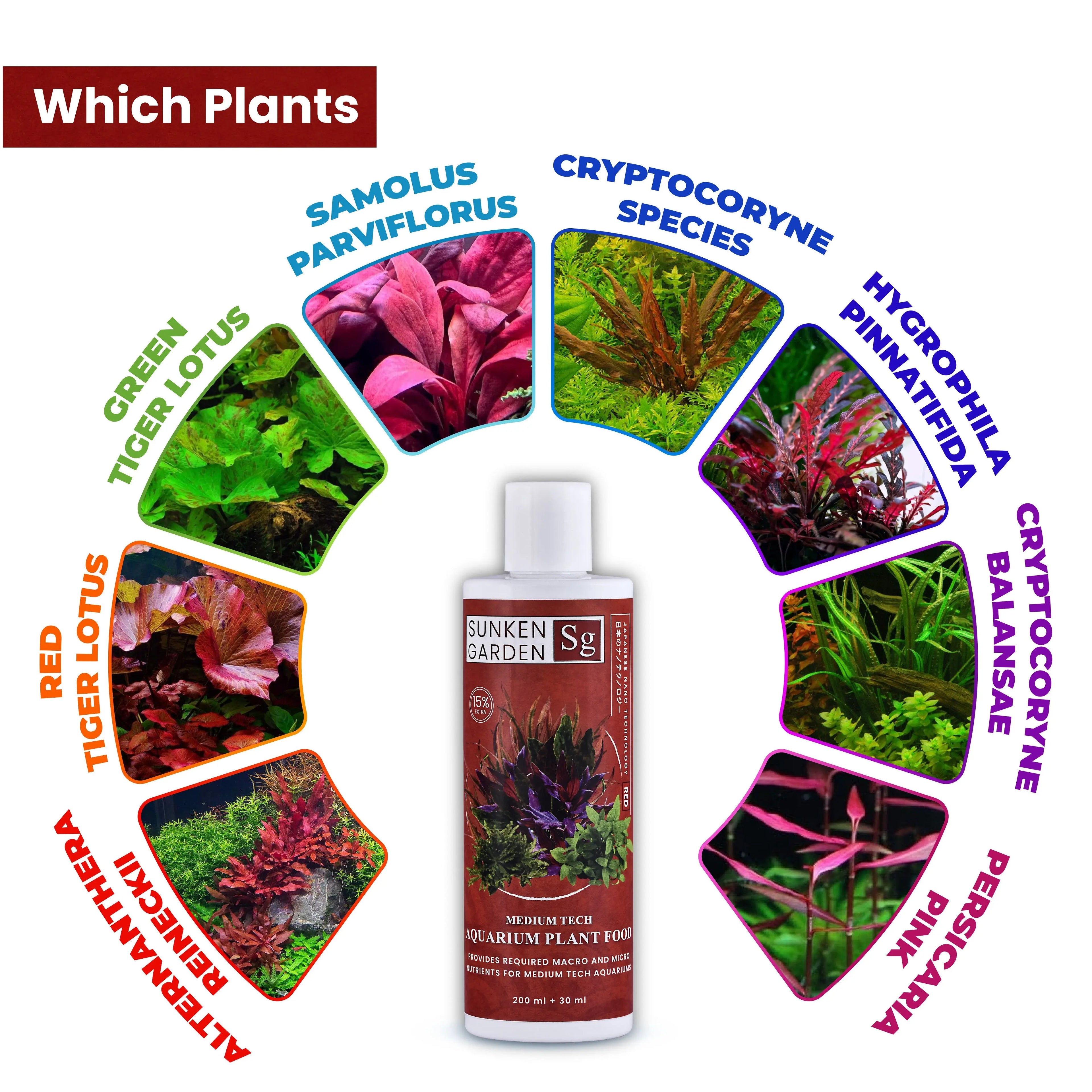 Sunken Garden Red – Fertilizer for Red Aquatic Plants. Bring Out the Bold. Feed the Red. Aquarium Products India