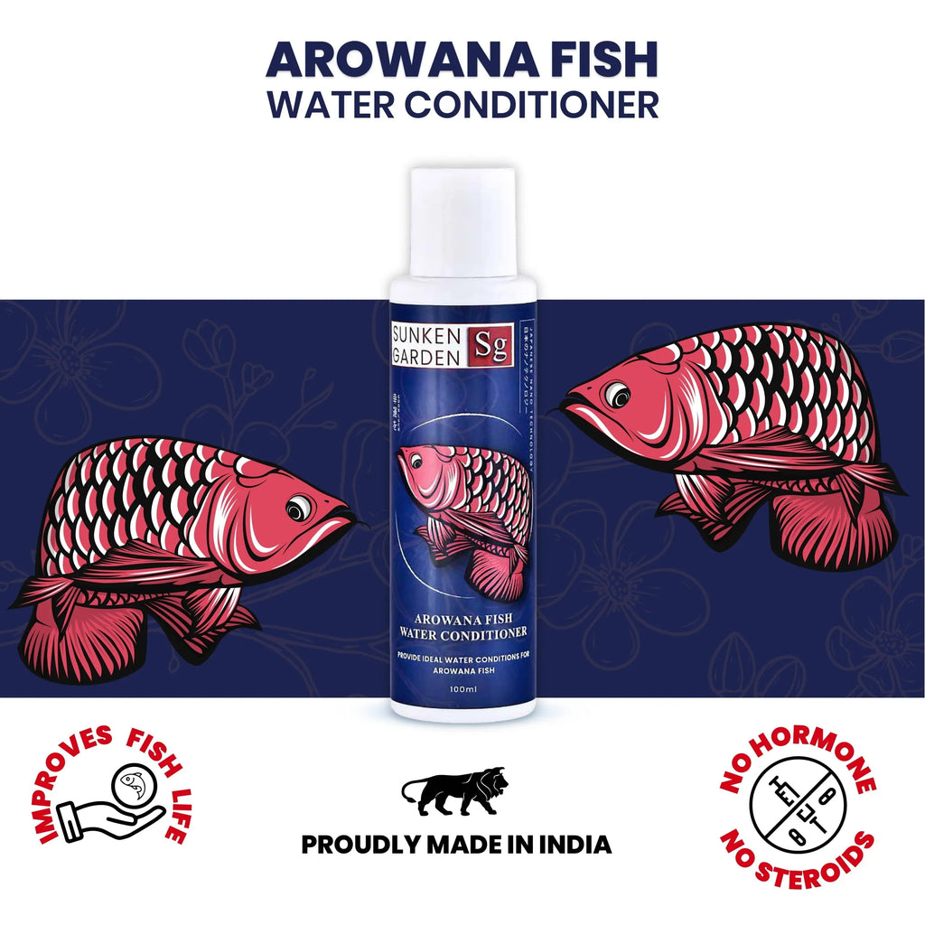 Sunken Garden Arowana Water Conditioner | For Strength, Color & Calm Behavior Sunken Garden Pvt Ltd