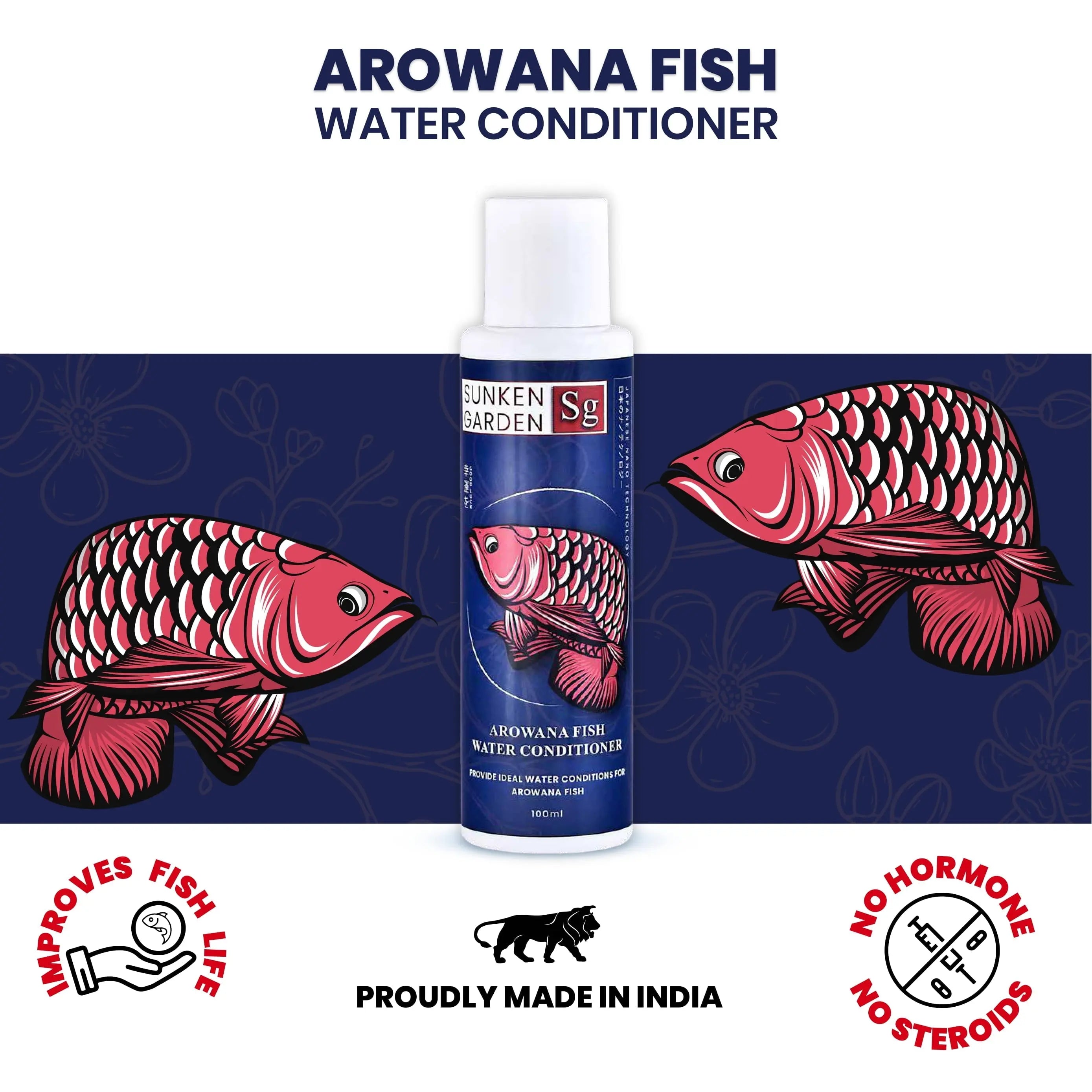 Sunken Garden Arowana Water Conditioner | For Strength, Color & Calm Behavior Sunken Garden Pvt Ltd