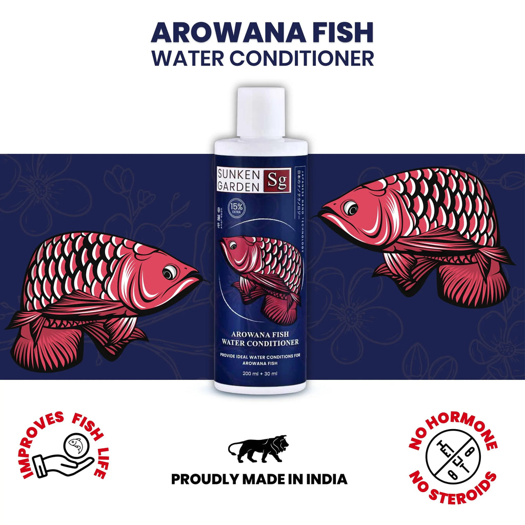 Sunken Garden Arowana Water Conditioner | For Strength, Color & Calm Behavior Sunken Garden Pvt Ltd
