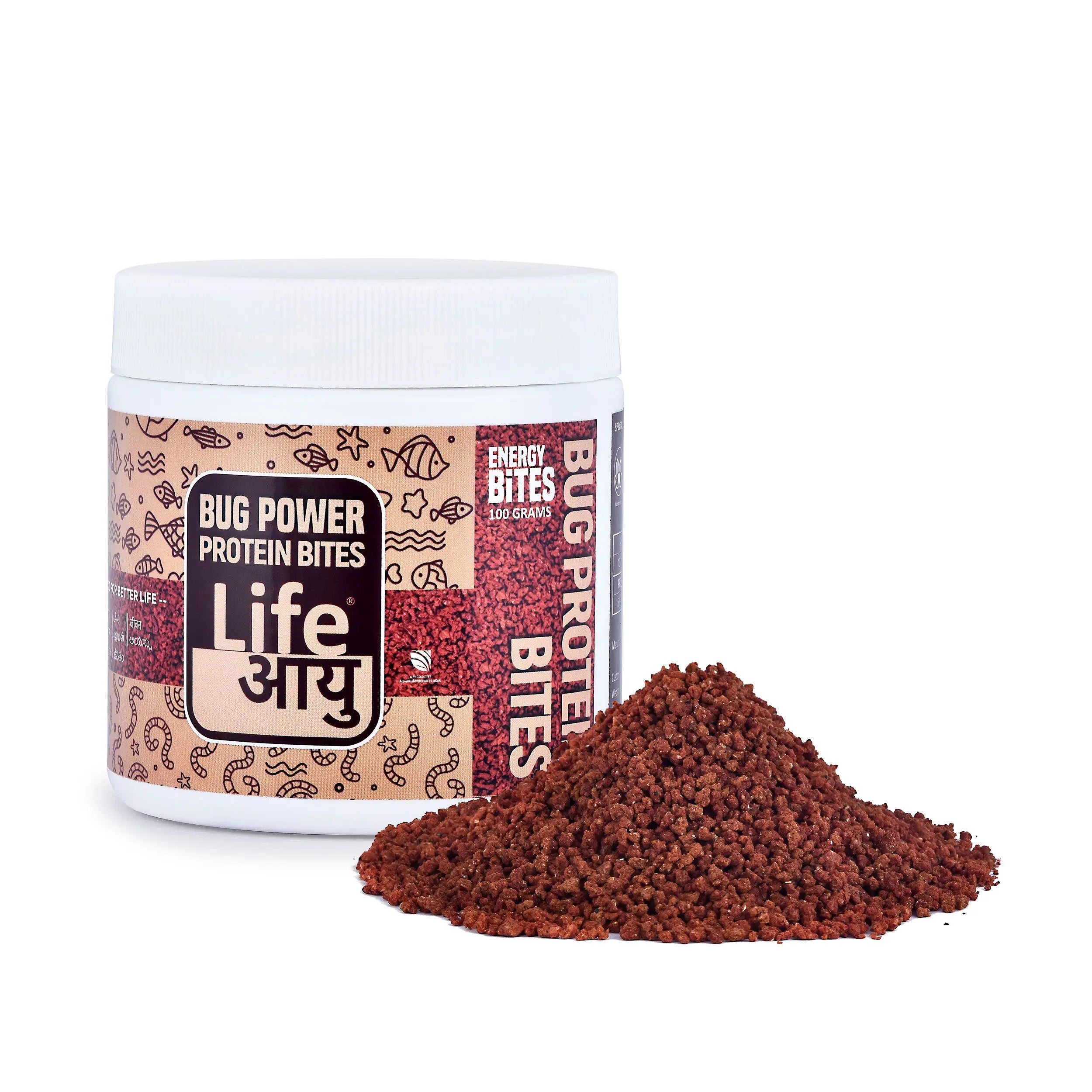 Life Aayu Bug Protein Bites – Supercharged Nutrition for Carnivorous Fish! Aquarium Products India