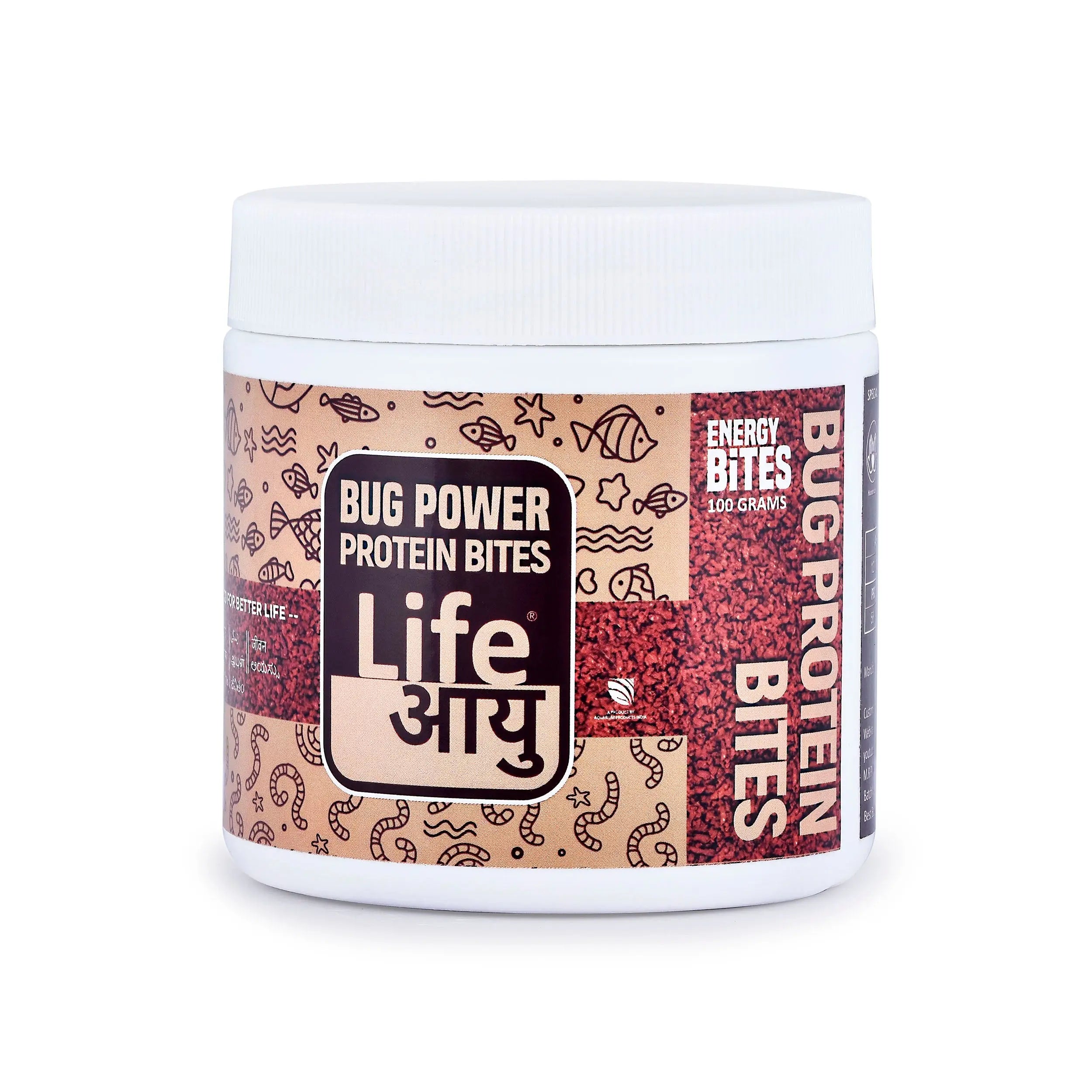 Life Aayu Bug Protein Bites – Supercharged Nutrition for Carnivorous Fish! Aquarium Products India