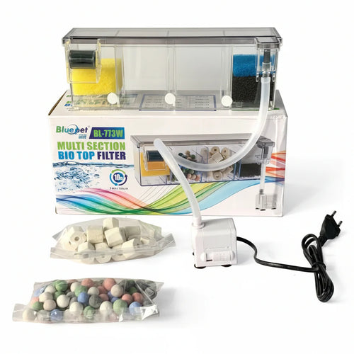 Blue Pet BL-773W Multi-Section Bio Top Filter (10W, 700L/H) Onyxaqua