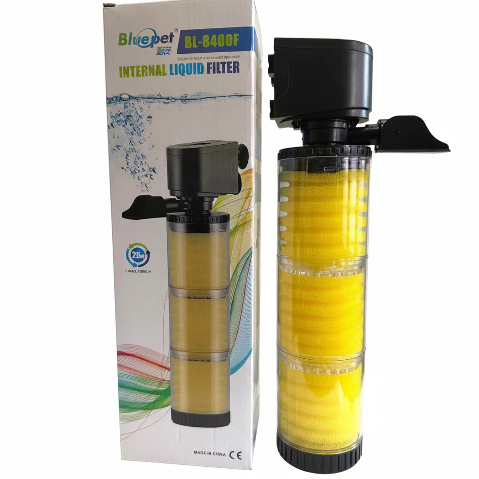Blue Pet BL-8400F Aquarium Internal Liquid Filter 25 watts Onyxaqua