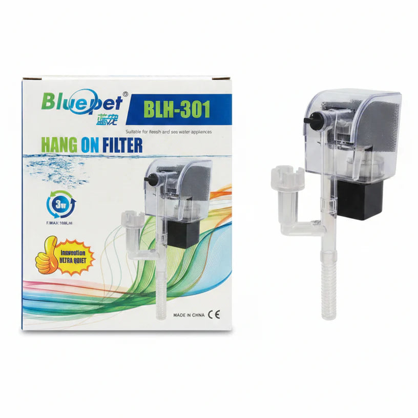 Blue Pet BLH-301 Aquarium Hang on Filter 3 watts