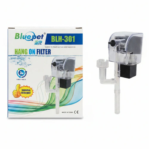 Blue Pet BLH-301 Aquarium Hang on Filter 3 watts Onyxaqua