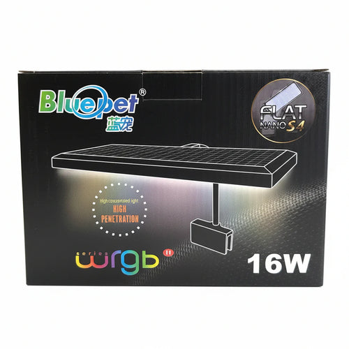 Blue pet Flat Nano S4 WRGB High Penetration Aquarium Light - 16W Onyxaqua