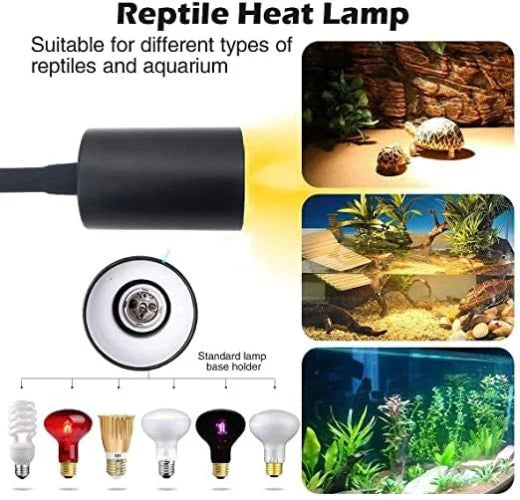 BluePet BL-F01 Reptile UV Lamp for Aquarium Tank Tortoises,Turtle Tank 50W UVAUVB