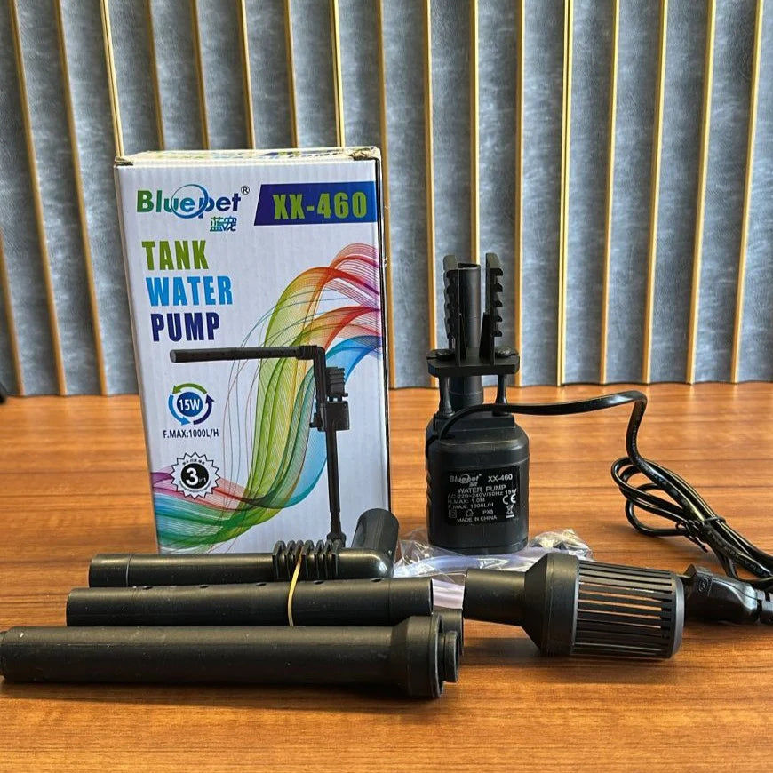 Bluepet XX-460 Aquarium Water Pump (15W) – 1000L/H 3-in-1 Submersible Filter Pump Onyxaqua