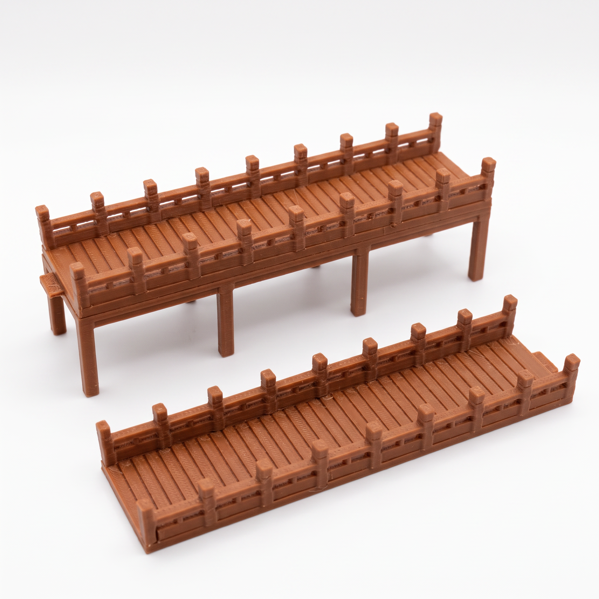 Bridge Straight 1 (Wooden Aquarium & Terrarium Bridge) | Terrarium Decor