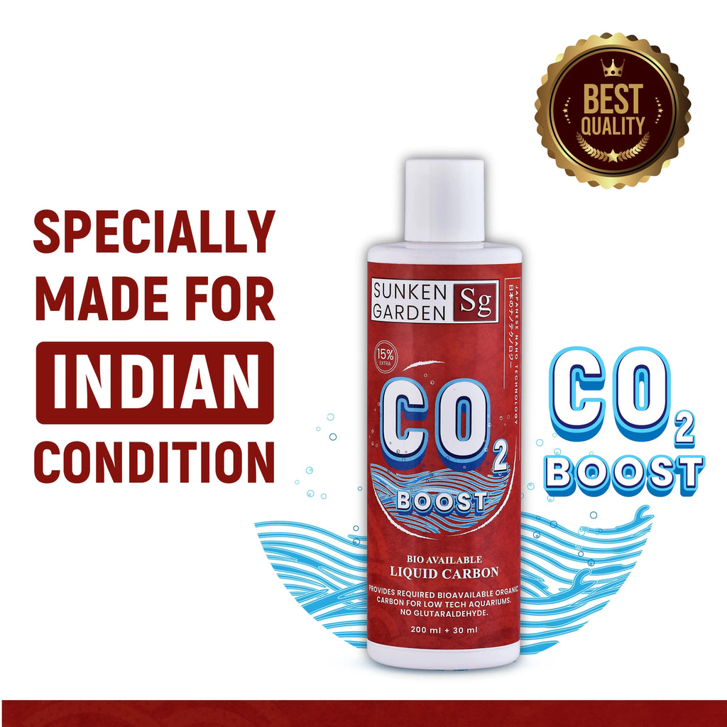 Sunken Garden Liquid CO2 Boost – Organic Carbon Source for Aquatic Plants | Algae-Free Growth | Shrimp Safe | Sunken Garden Pvt Ltd