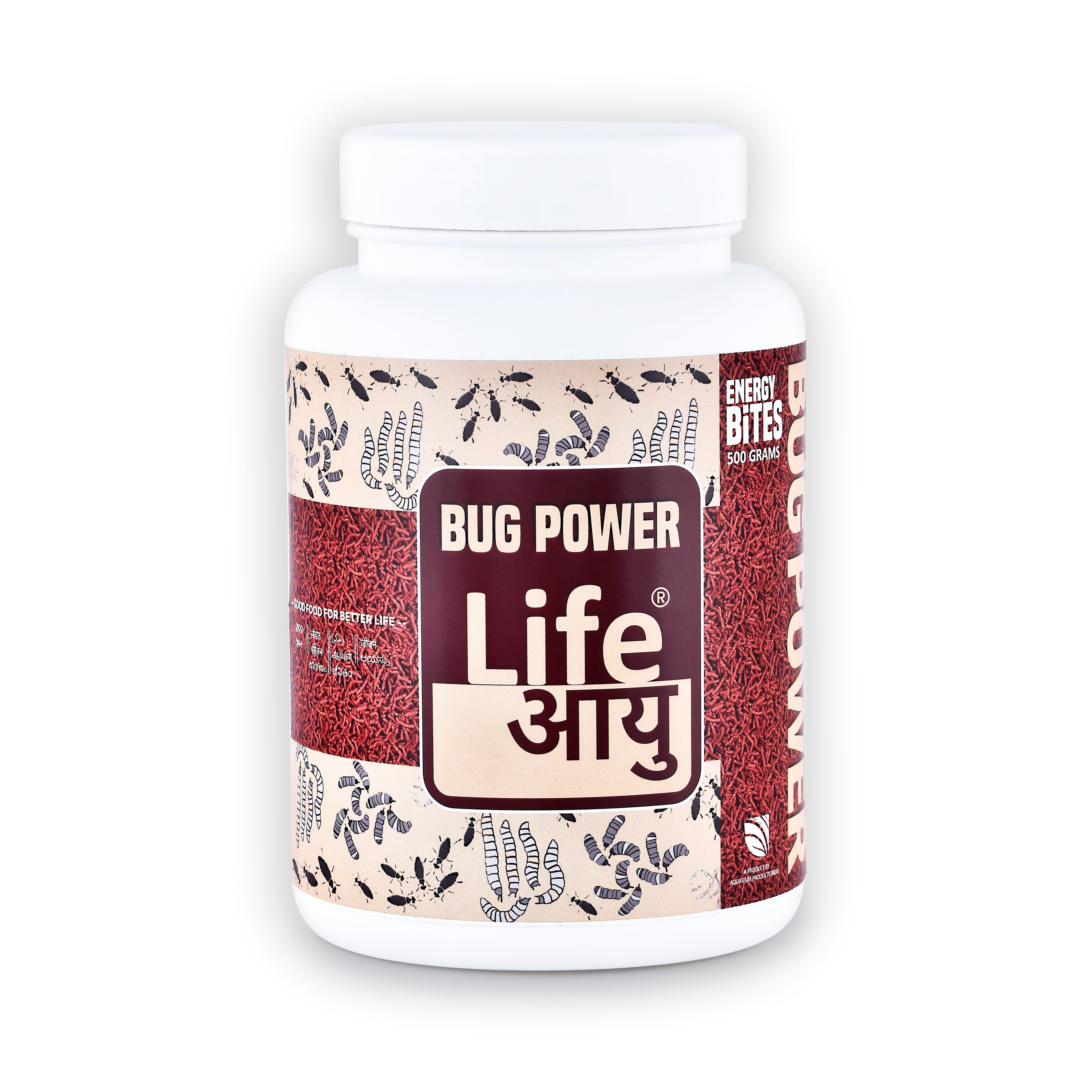 LIFE AAYU BUG POWER FISH FOOD 500 gm