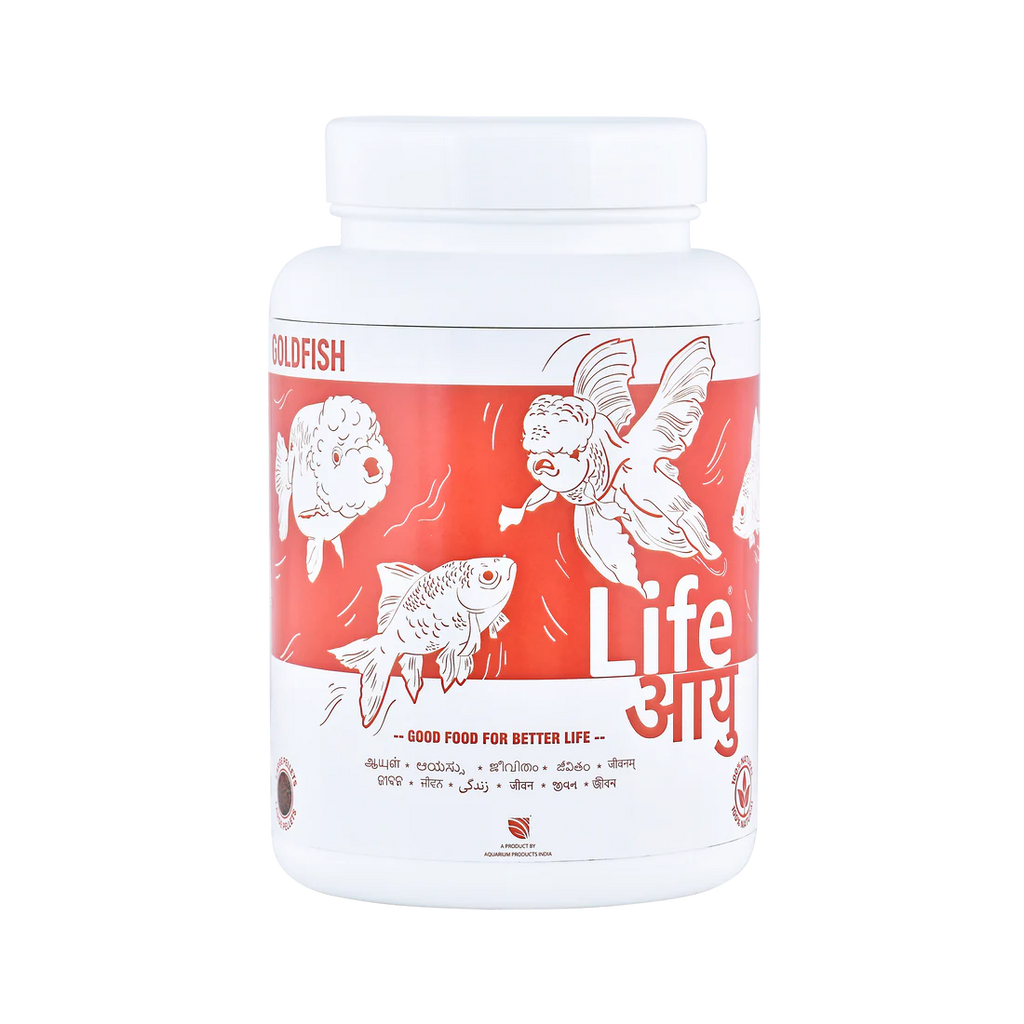 Goldfish Bloating Treatment & Swim Bladder Prevention – Life AAYU Goldfish Food for Digestion, Immunity & Color