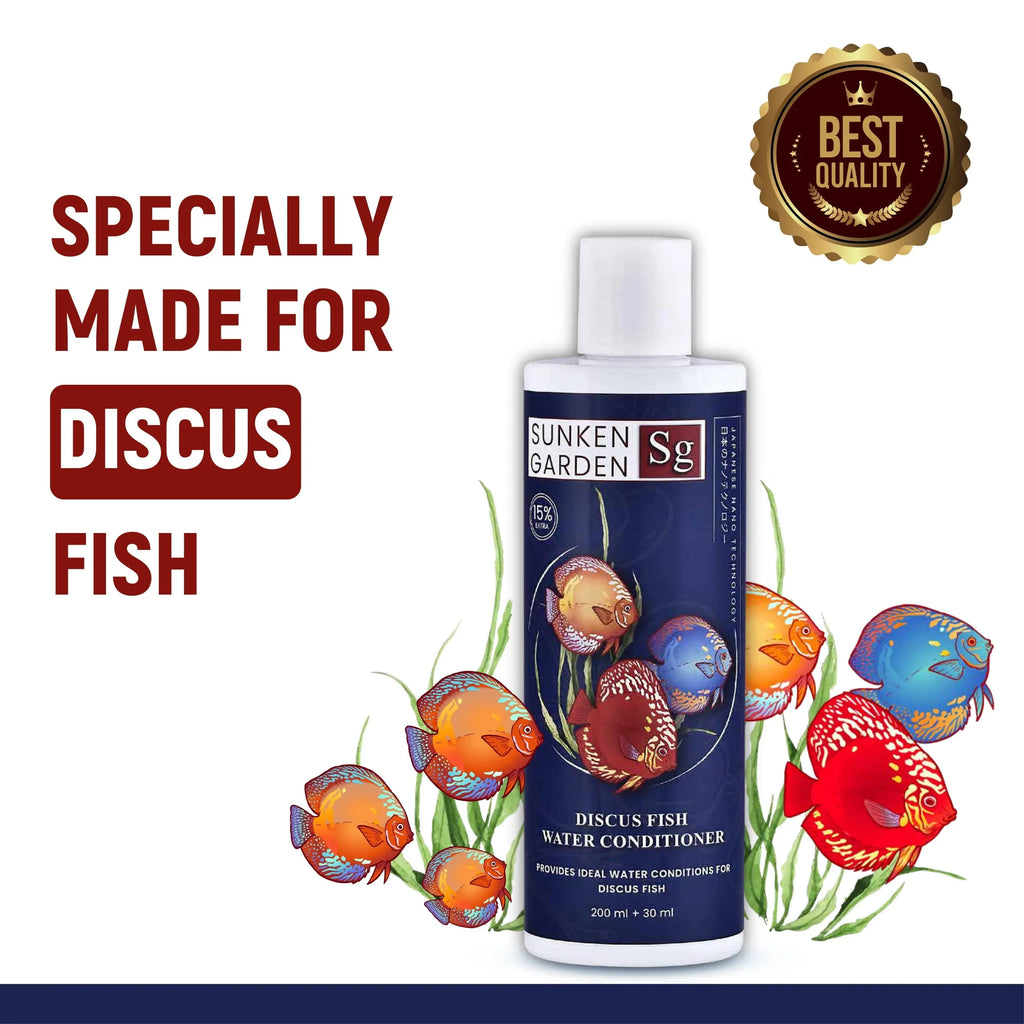 Sunken Garden Discus Fish Water Conditioner – Recreate the Amazon. Revive Their Radiance. Sunken Garden Pvt Ltd