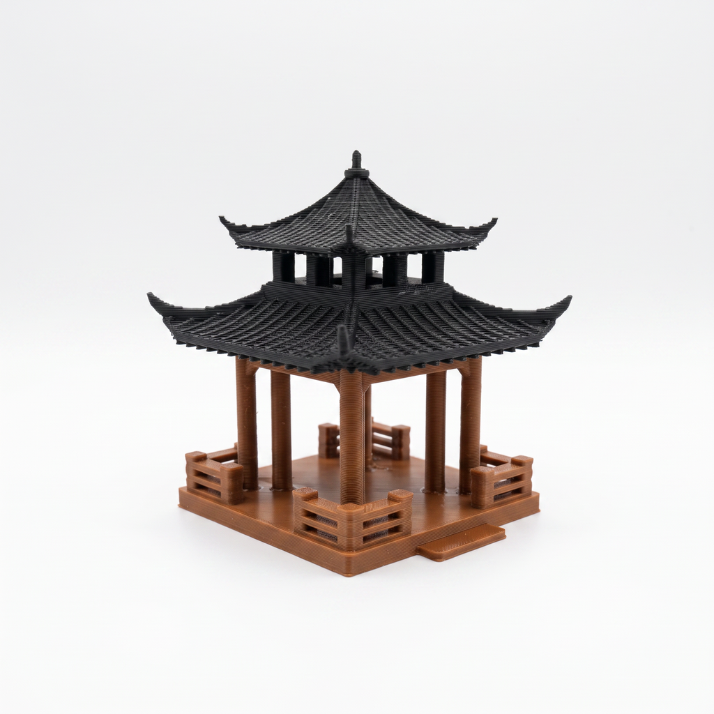 Double-Layered Square Pavilion (Aquarium & Terrarium Decor)