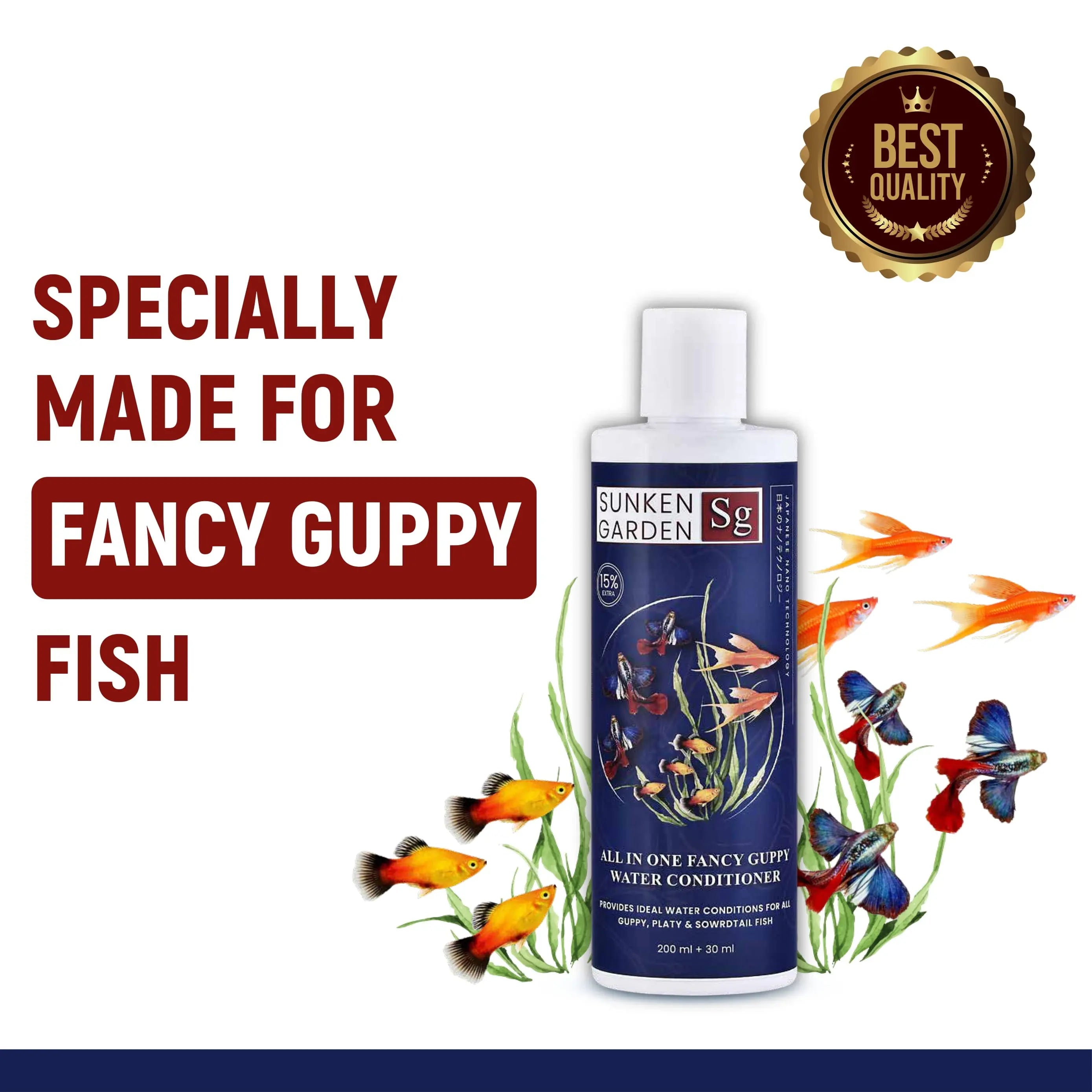 Sunken Garden All In One Fancy Guppy Fish Water Conditioner Sunken Garden Pvt Ltd