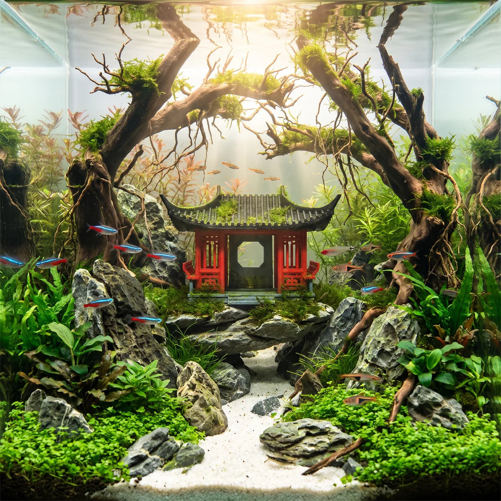 Zhuiweng Pavilion (Aquarium & Terrarium Decor)