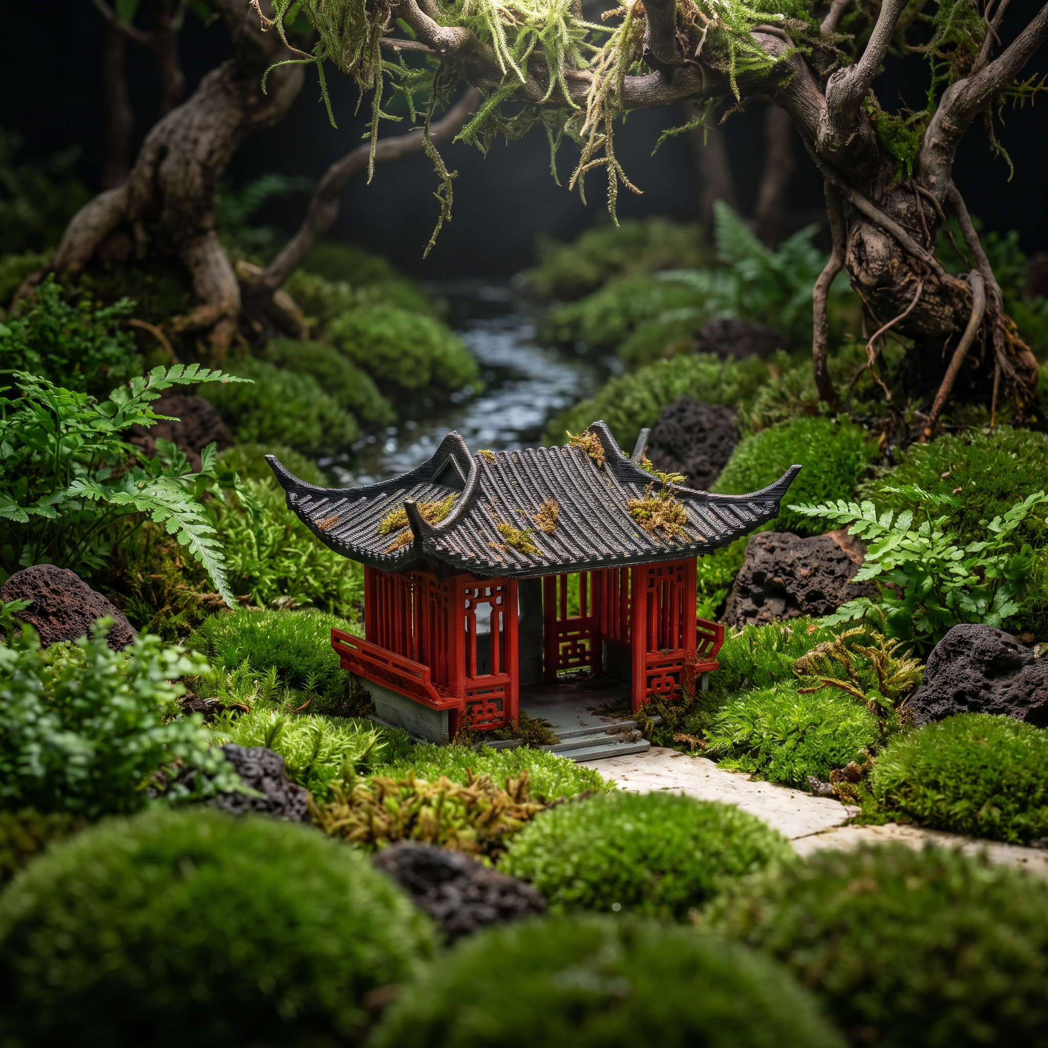 Zhuiweng Pavilion (Aquarium & Terrarium Decor)