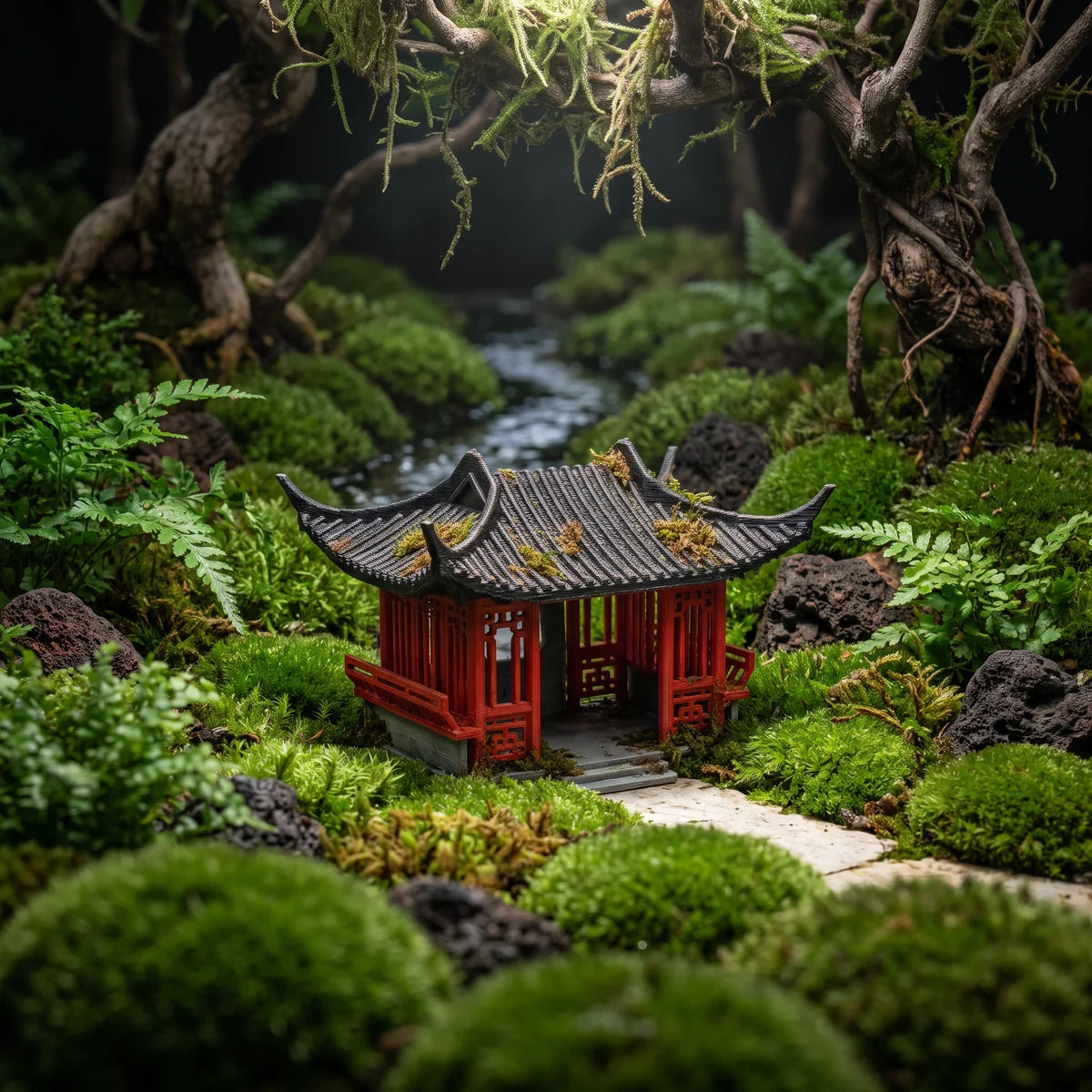 Zhuiweng Pavilion (Aquarium & Terrarium Decor)
