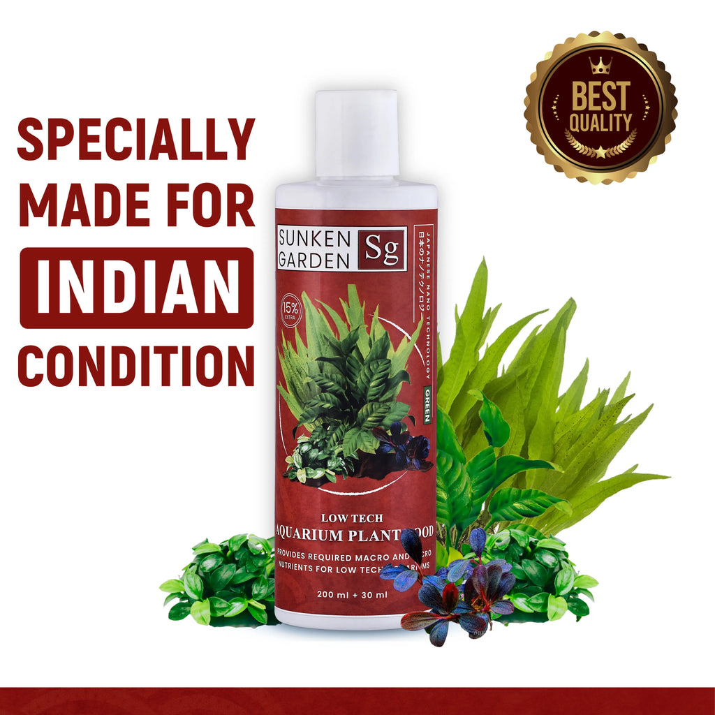 Sunken Garden Green – All-in-One Aquarium Plant Fertilizer | CO₂ & Non-CO₂ Compatible | Anti-Algae Formula Aquarium Products India