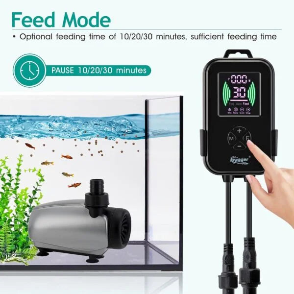 Hygger HG015 3000 LPH Energy-Saving Submersible Aquarium Water Pump | 30W
