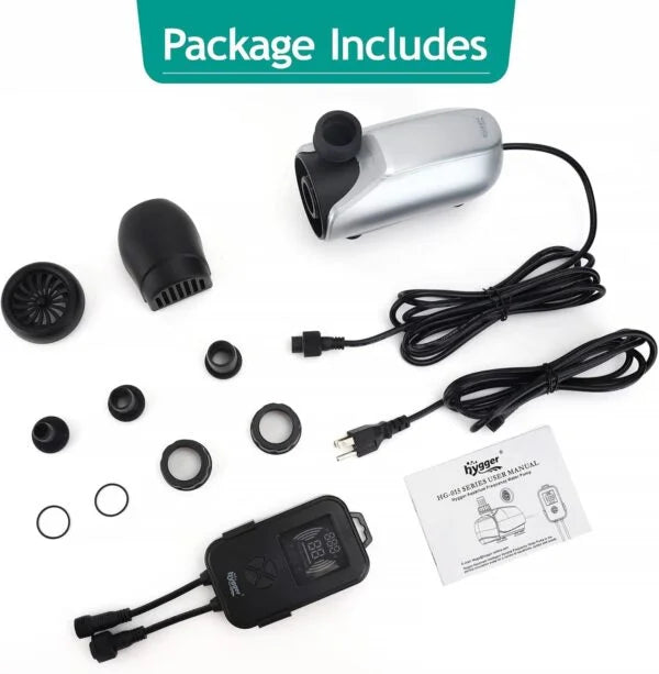 Hygger HG015 3000 LPH Energy-Saving Submersible Aquarium Water Pump | 30W