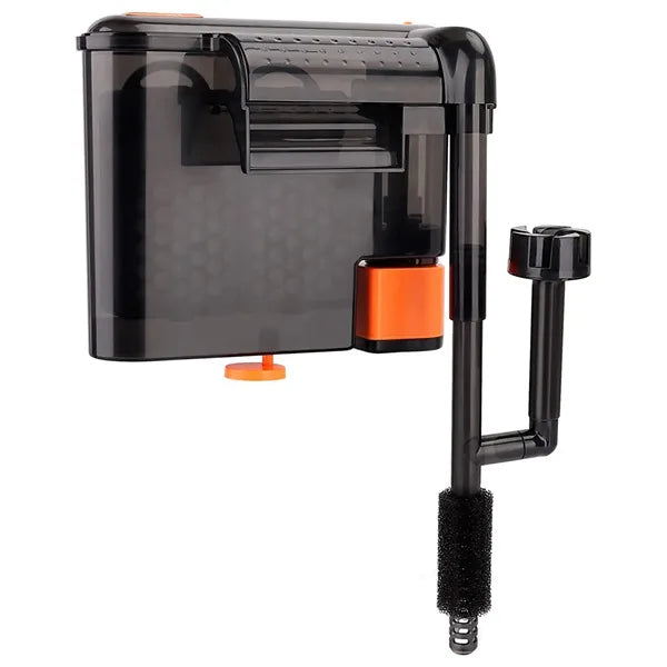 Hygger HG027 3-in-1 Hang-On-Back Aquarium Power Filter with Surface Skimmer | 480 LPH