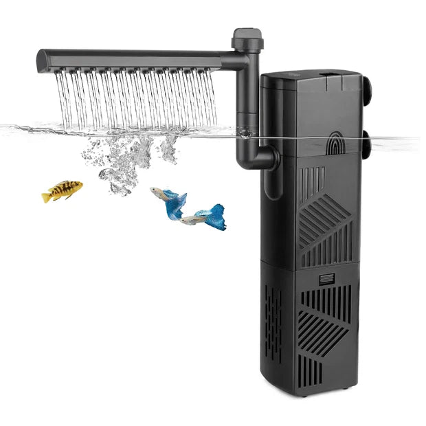 Hygger HG040-S Adjustable 4-in-1 Submersible Power Filter | 220 LPH