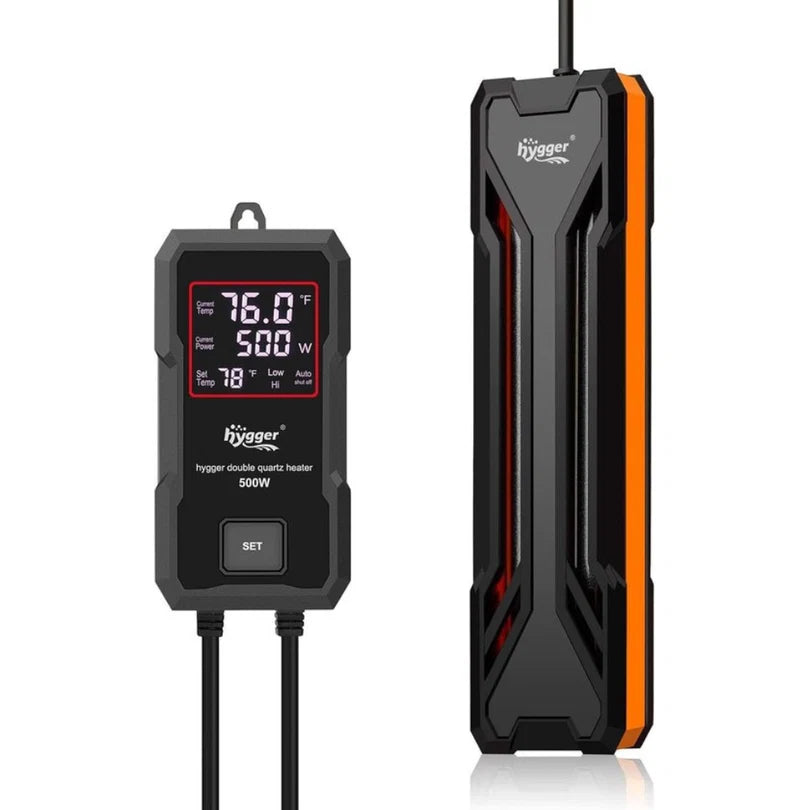Hygger HG043 800W Submersible Smart Aquarium Heater with Digital LED Display | For Large Tanks up to ~600 L