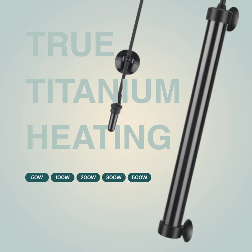 Hygger HG085 100W Smart Titanium Aquarium Heater with Digital LED Controller | For ~100 L / 2 ft Tanks