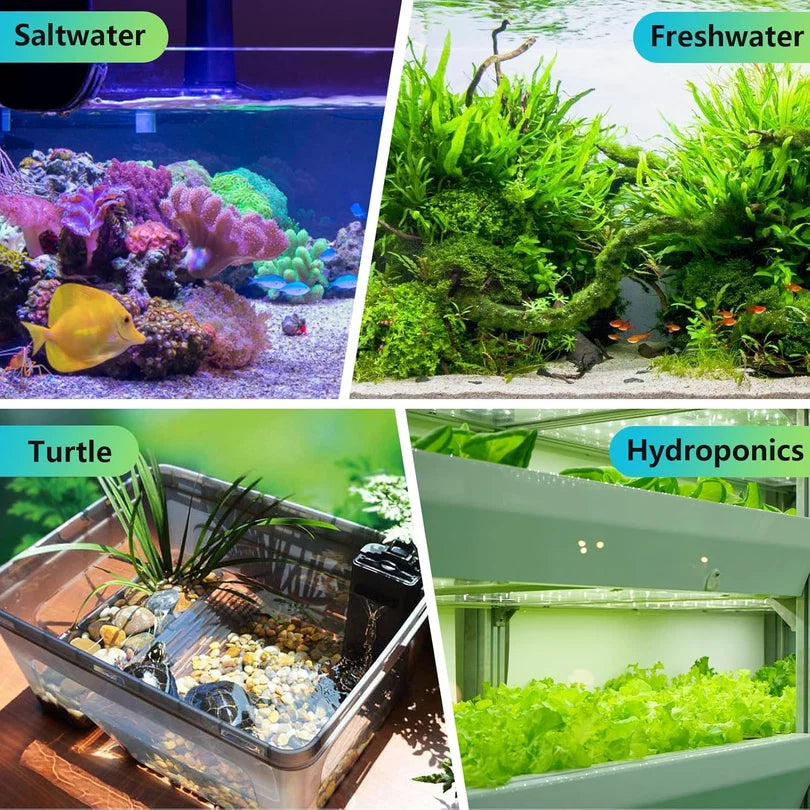 Hygger HG102 200W Explosion-Proof Quartz Aquarium Heater with External Controller | For ~200 L / 3 ft Tanks
