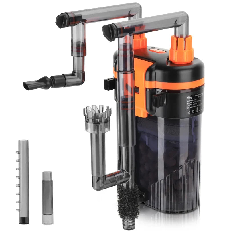 Hygger HG108 5W Compact 3-in-1 Hang-On-Back Canister Filter | 300 LPH