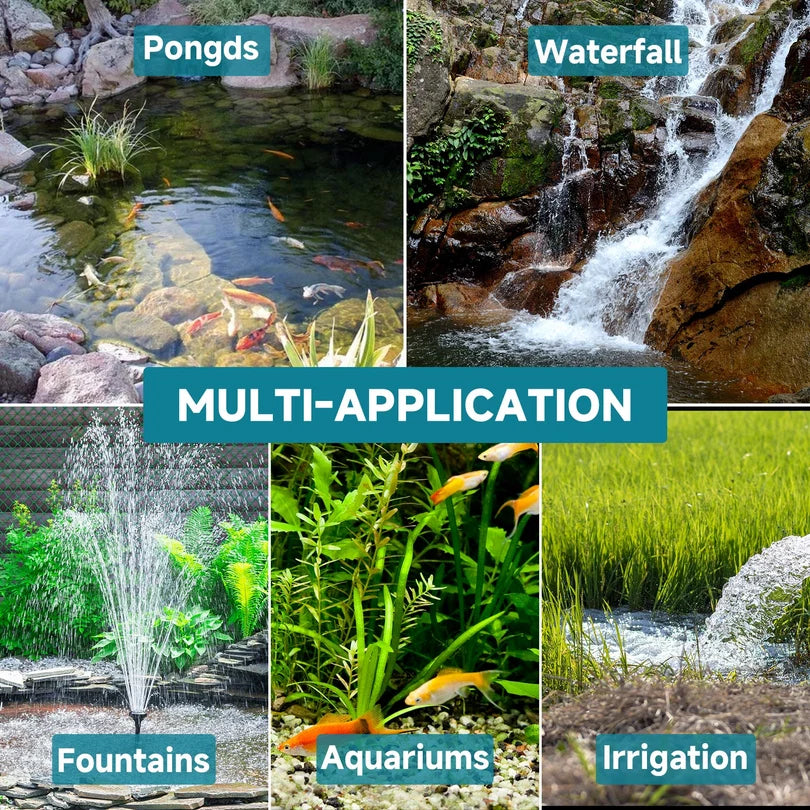 Hygger HG116-170W High-Performance Pond Water Pump | 20,000 LPH, 21 ft Head