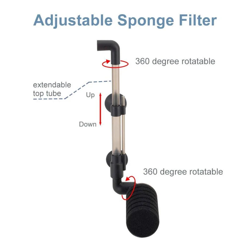 Hygger HG908 Single Sponge Filter (Medium) | Shrimp, Fry & Betta