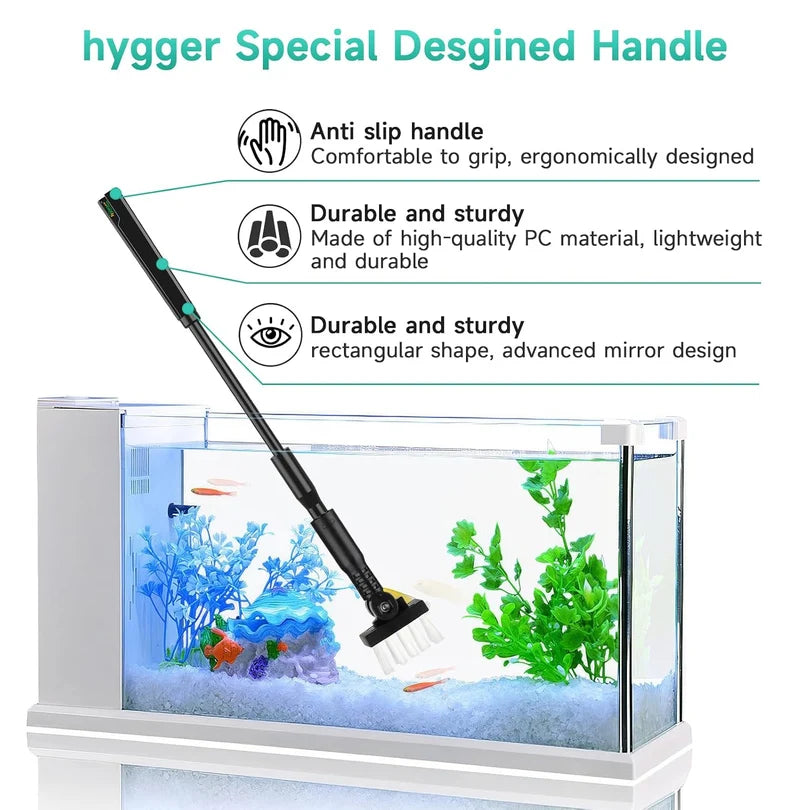 Hygger HGY0001-S 4-in-1 Aquarium Cleaning Tool Kit | Carbon Fibre