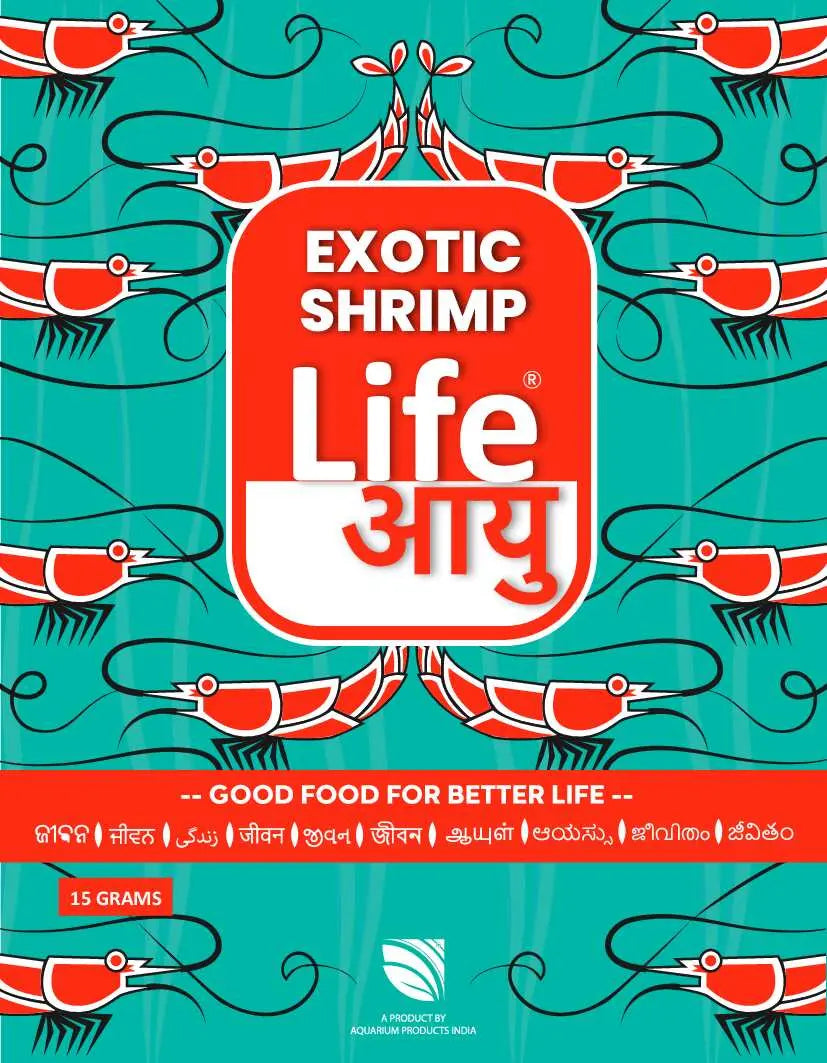 Life Aayu Shrimp Exotic Food 15g (front cover)