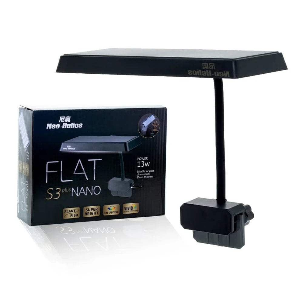 Neo Helios Flat Nano S3 Plus 13W Full Spectrum LED Light for Planted Aquarium